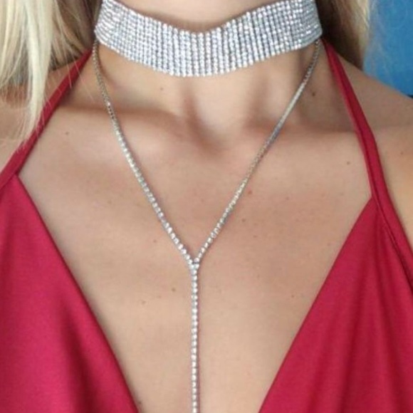 Golden or Silver tone Choker - Picture 2 of 5